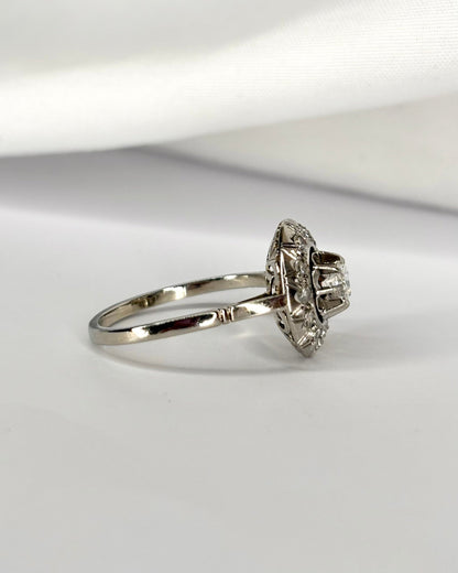 Bague Art Déco Diamants 0.54 carat 3g "Conny" - Elliade Paris