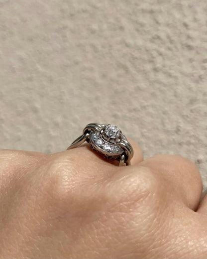 Bague Art - Déco Diamants 0.54 carat &quot;Yvonne&quot; - Elliade Paris
