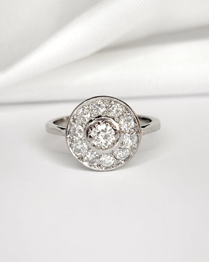 Bague Art - Déco Diamants 0.60 carat "Fanny" - Elliade Paris