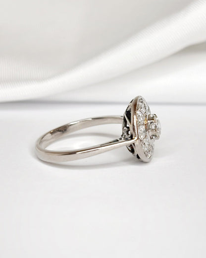 Bague Art - Déco Diamants 0.60 carat "Fanny" - Elliade Paris