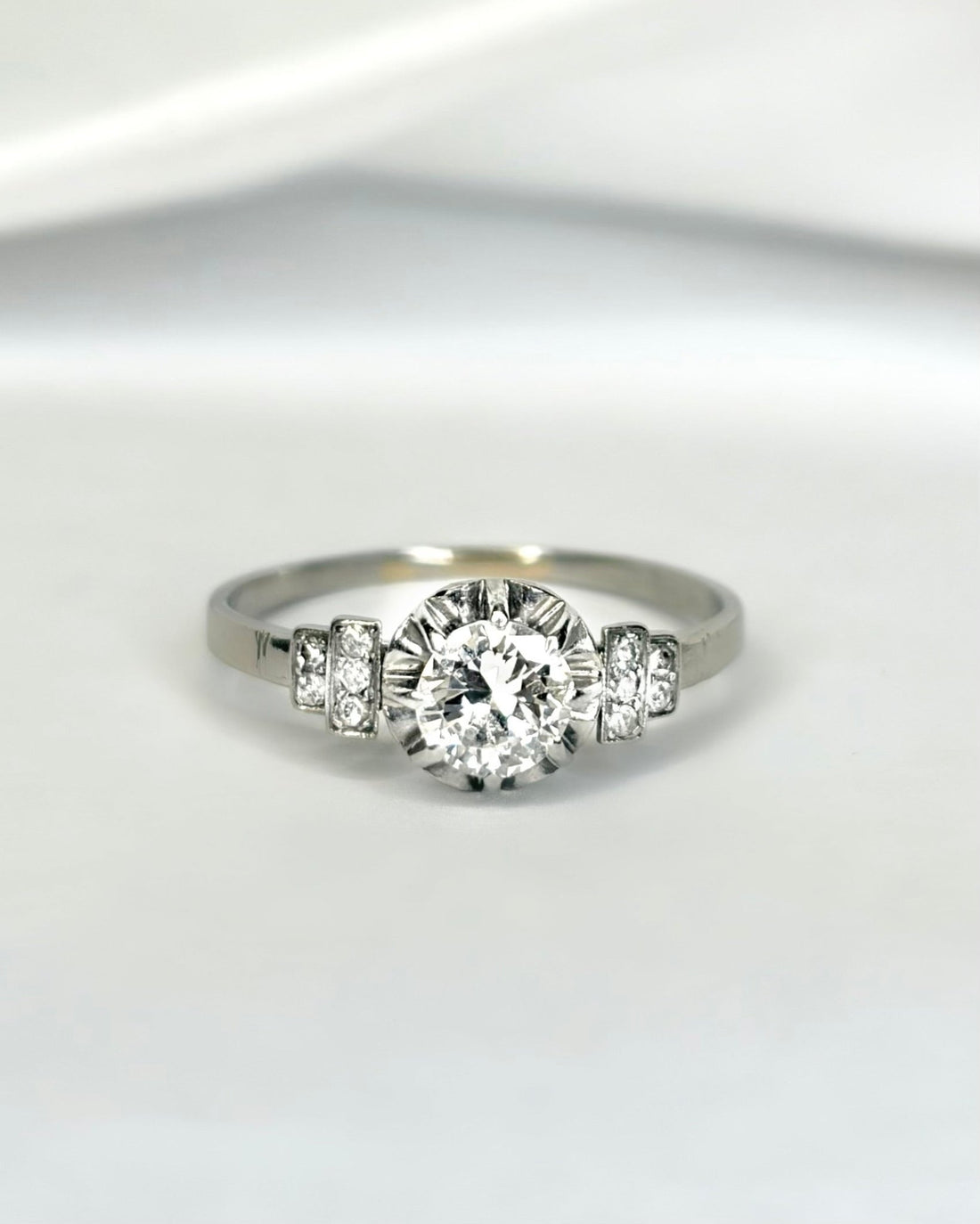 Bague Art - Déco Diamants 0.60 carat "Laurie" - Elliade Paris