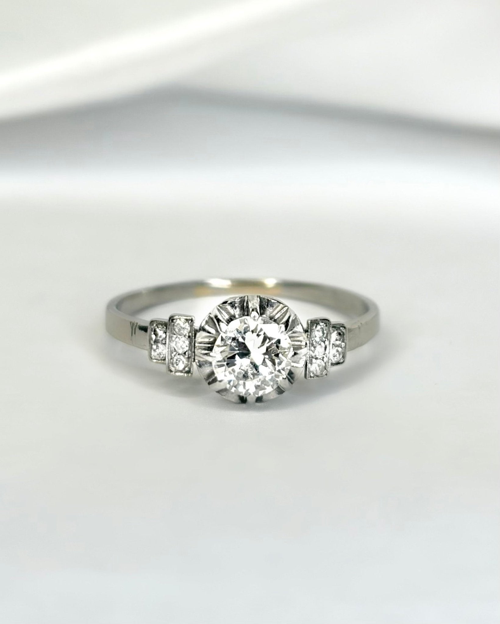 Bague Art - Déco Diamants 0.60 carat "Laurie" - Elliade Paris