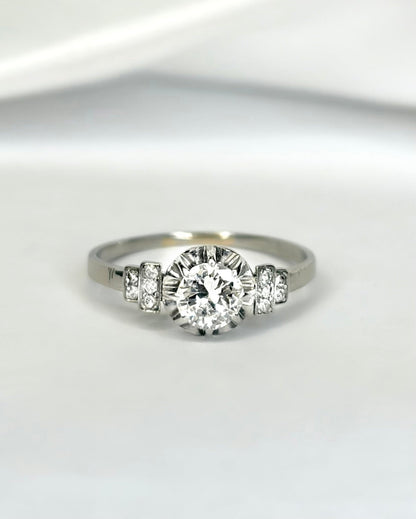 Bague Art - Déco Diamants 0.60 carat "Laurie" - Elliade Paris