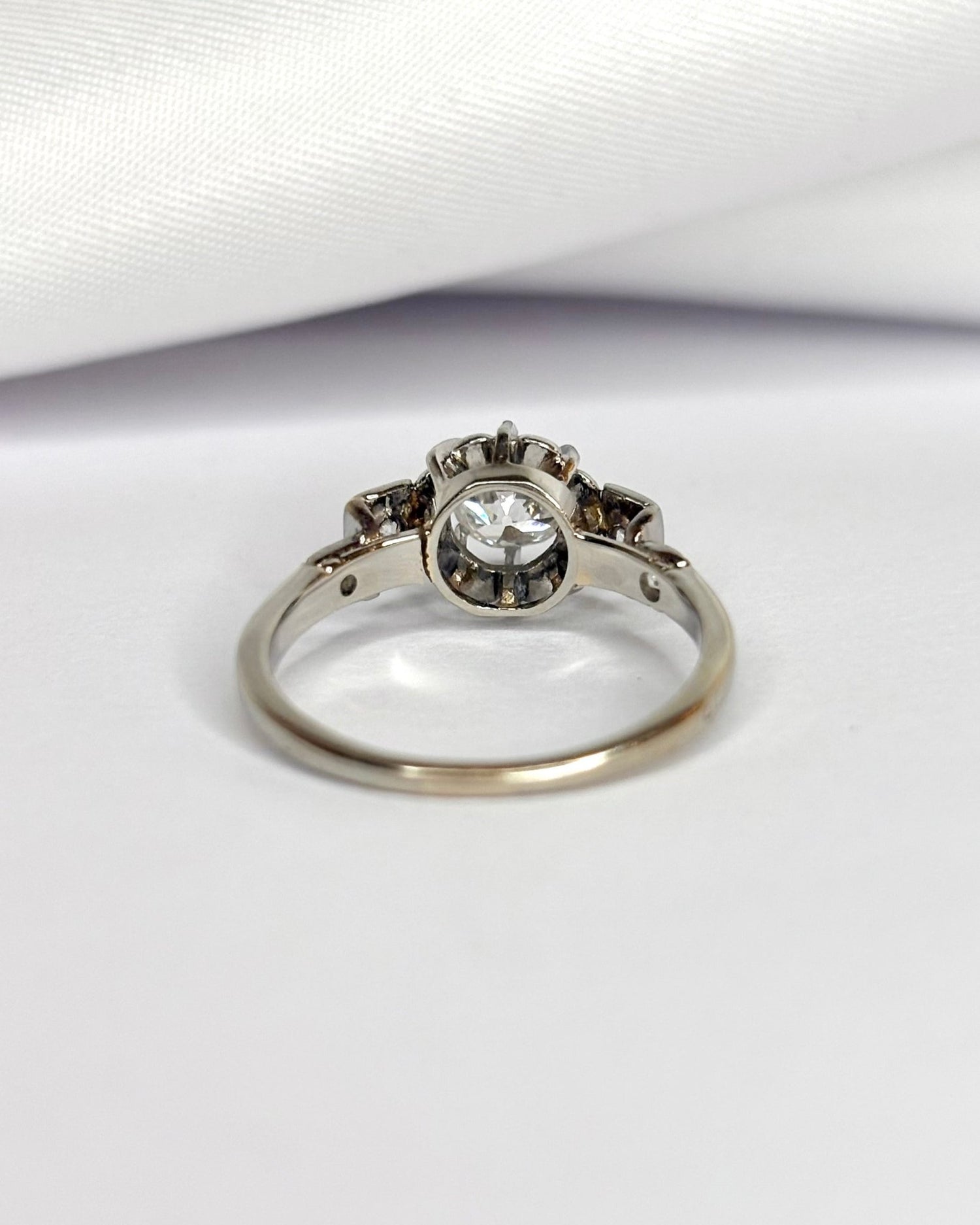 Bague Art Déco Diamants 0.72 carat "Philomène" - Elliade Paris