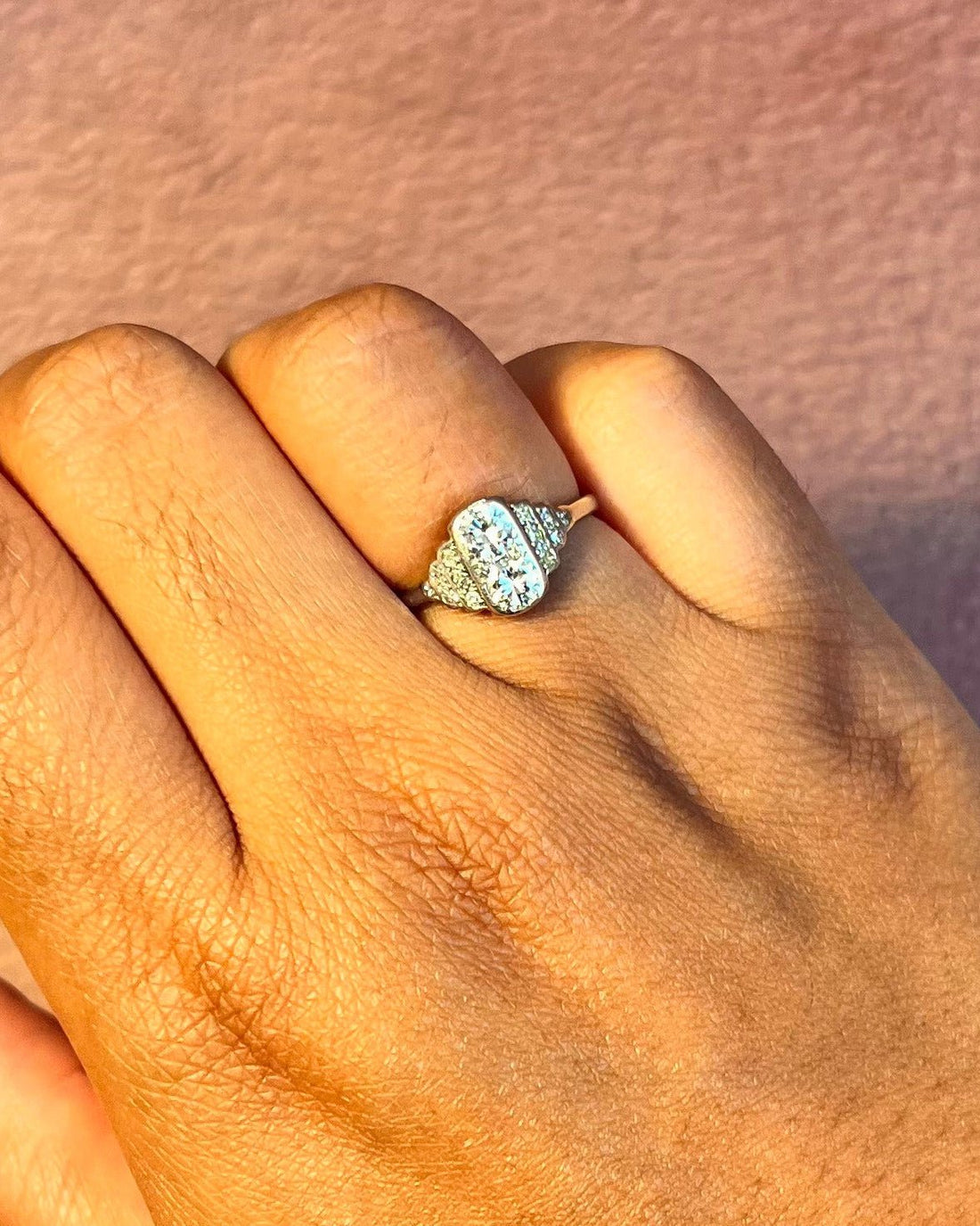 Bague Art-Déco Diamants 0.74 carat "Bélinda" - Elliade Paris