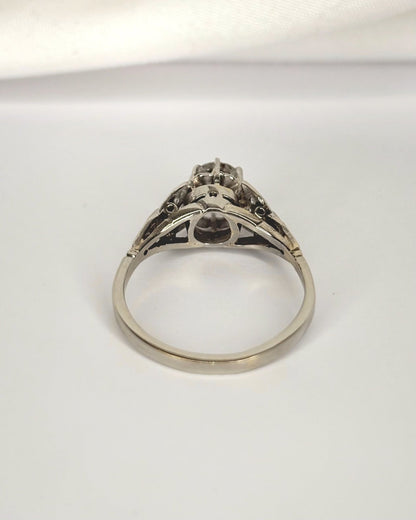 Bague Art-Déco Diamants 0.79 carat "Aurore" - Elliade Paris