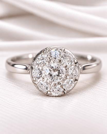 Bague Art-Déco Diamants 0.81 carat "Meryl" - Elliade Paris