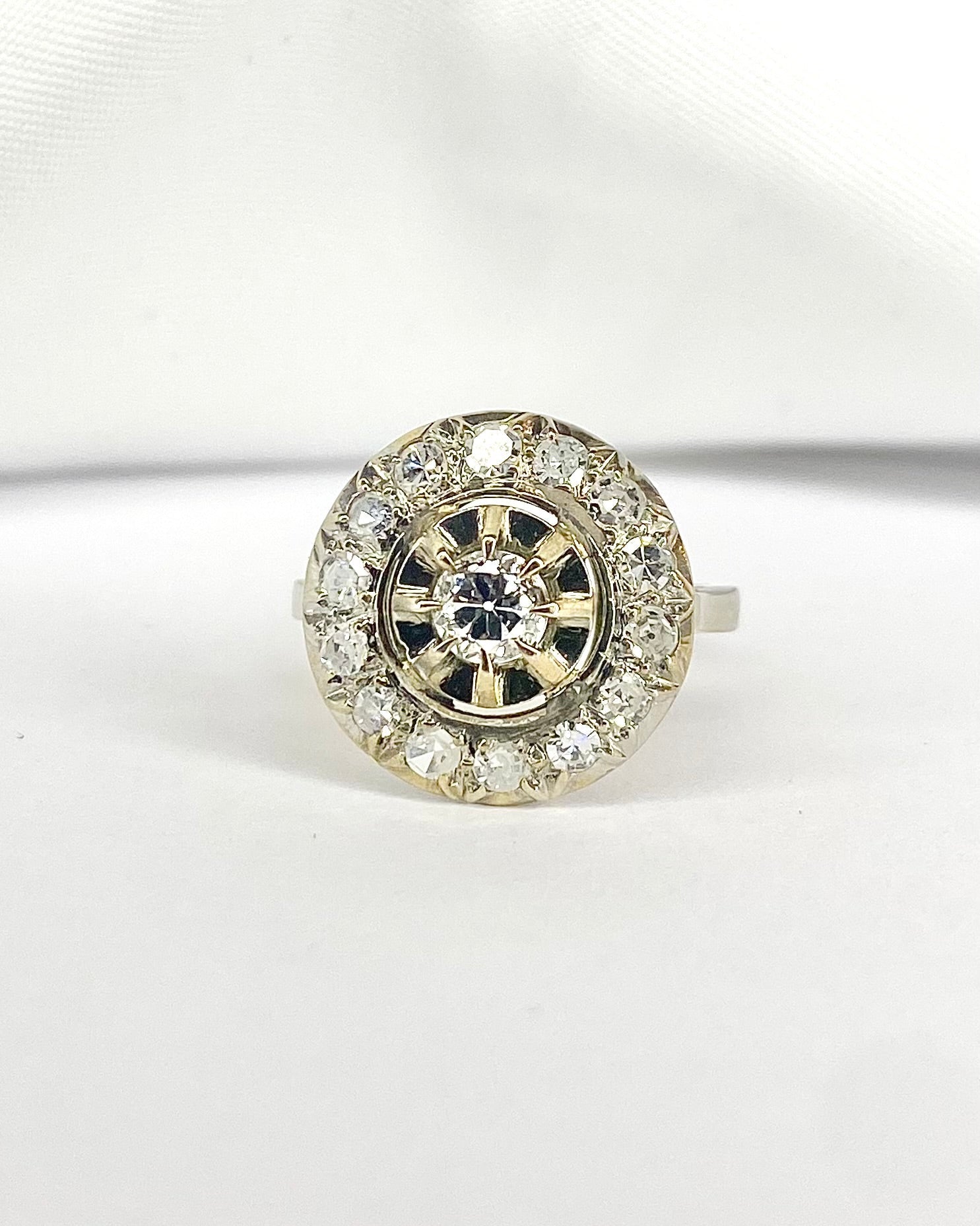 Bague Art Déco Diamants 0.81 carat "Nolween" - Elliade Paris