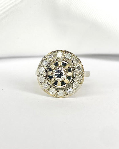 Bague Art Déco Diamants 0.81 carat "Nolween" - Elliade Paris