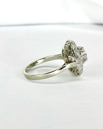 Bague Art - Déco Diamants 0.82 carat "Eveline" - Elliade Paris