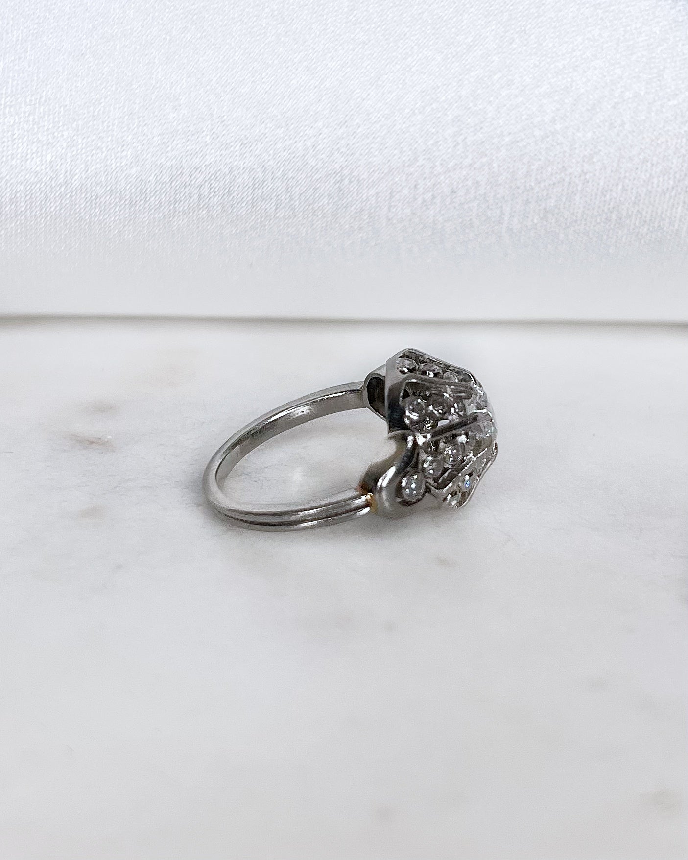 Bague Art Déco Diamants 0,83 carat &quot;Dolci&quot; - Elliade Paris
