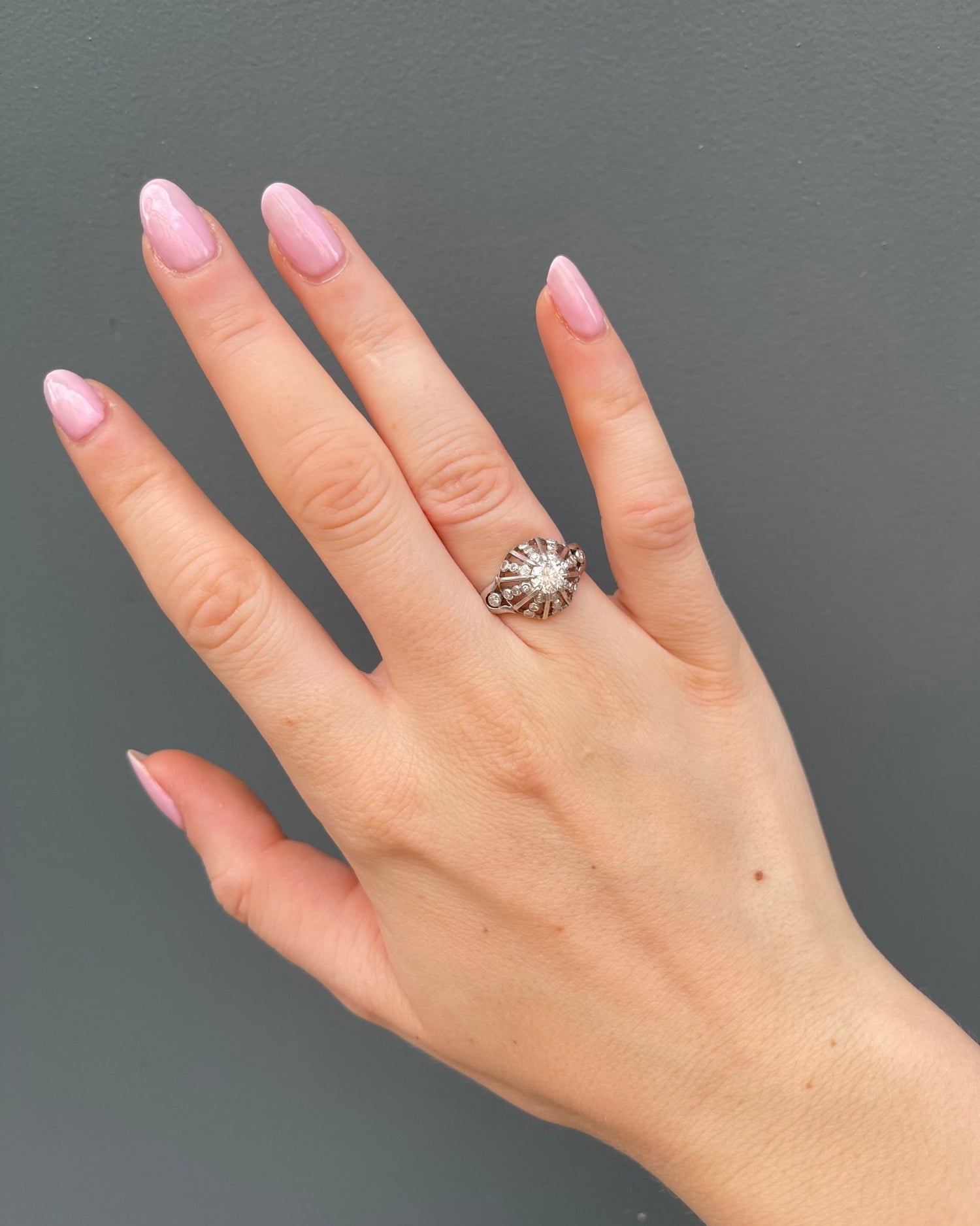 Bague Art Déco Diamants 0,83 carat &quot;Dolci&quot; - Elliade Paris