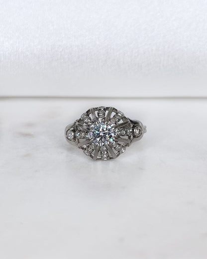 Bague Art Déco Diamants 0,83 carat &quot;Dolci&quot; - Elliade Paris