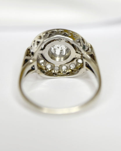 Bague Art-Déco Diamants 0.84 carat 4.74g "Annie" - Elliade Paris