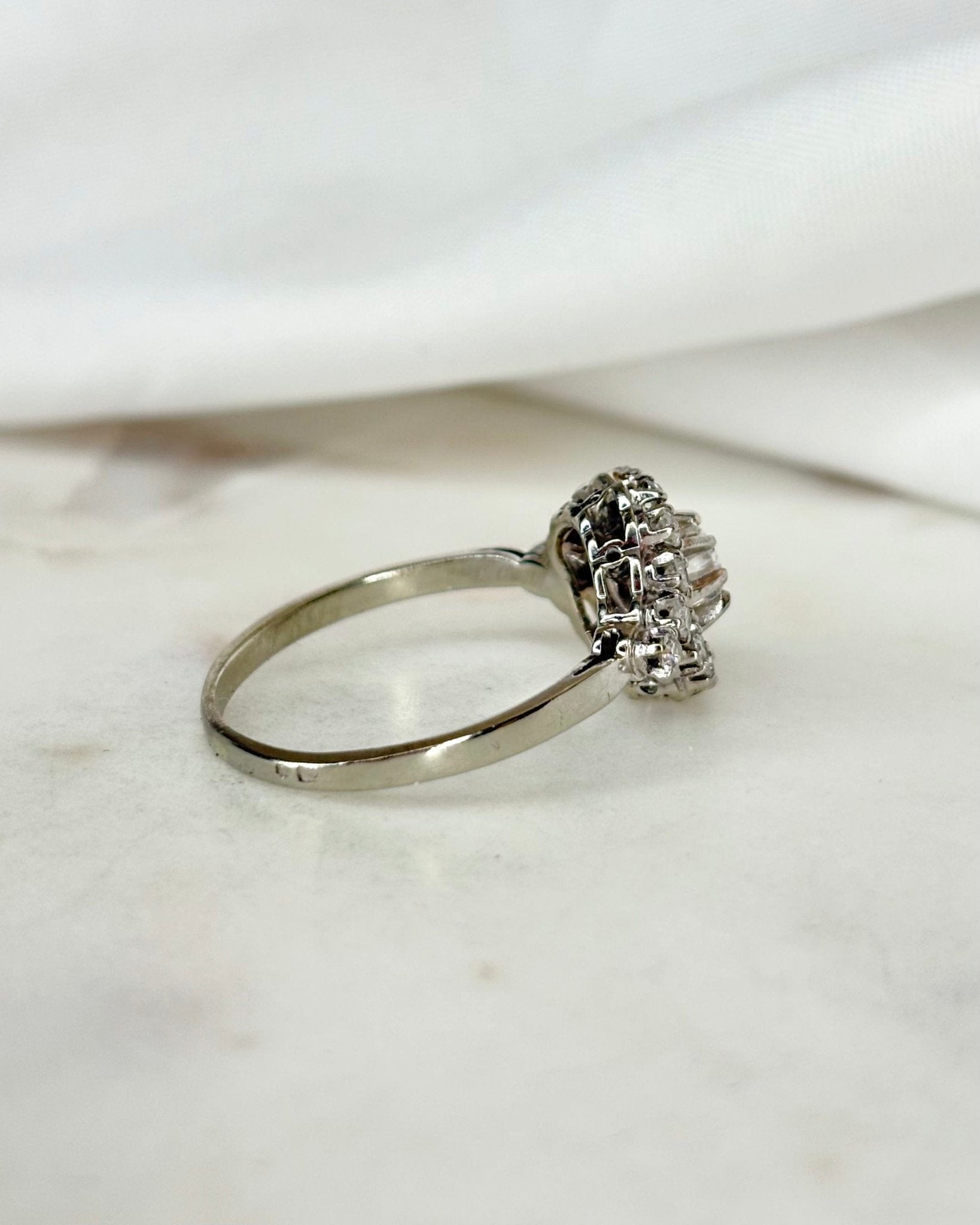 Bague Art Déco Diamants 0.85 carat "Cassiopée" - Elliade Paris