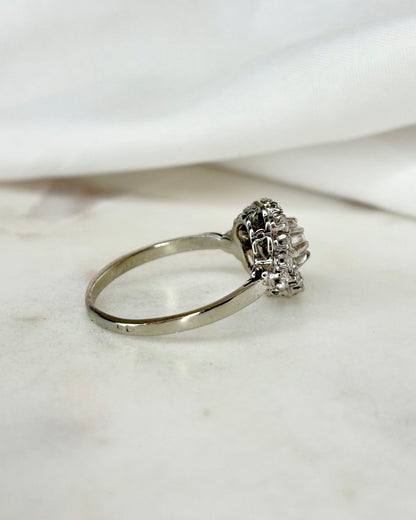 Bague Art Déco Diamants 0.85 carat &quot;Cassiopée&quot; - Elliade Paris