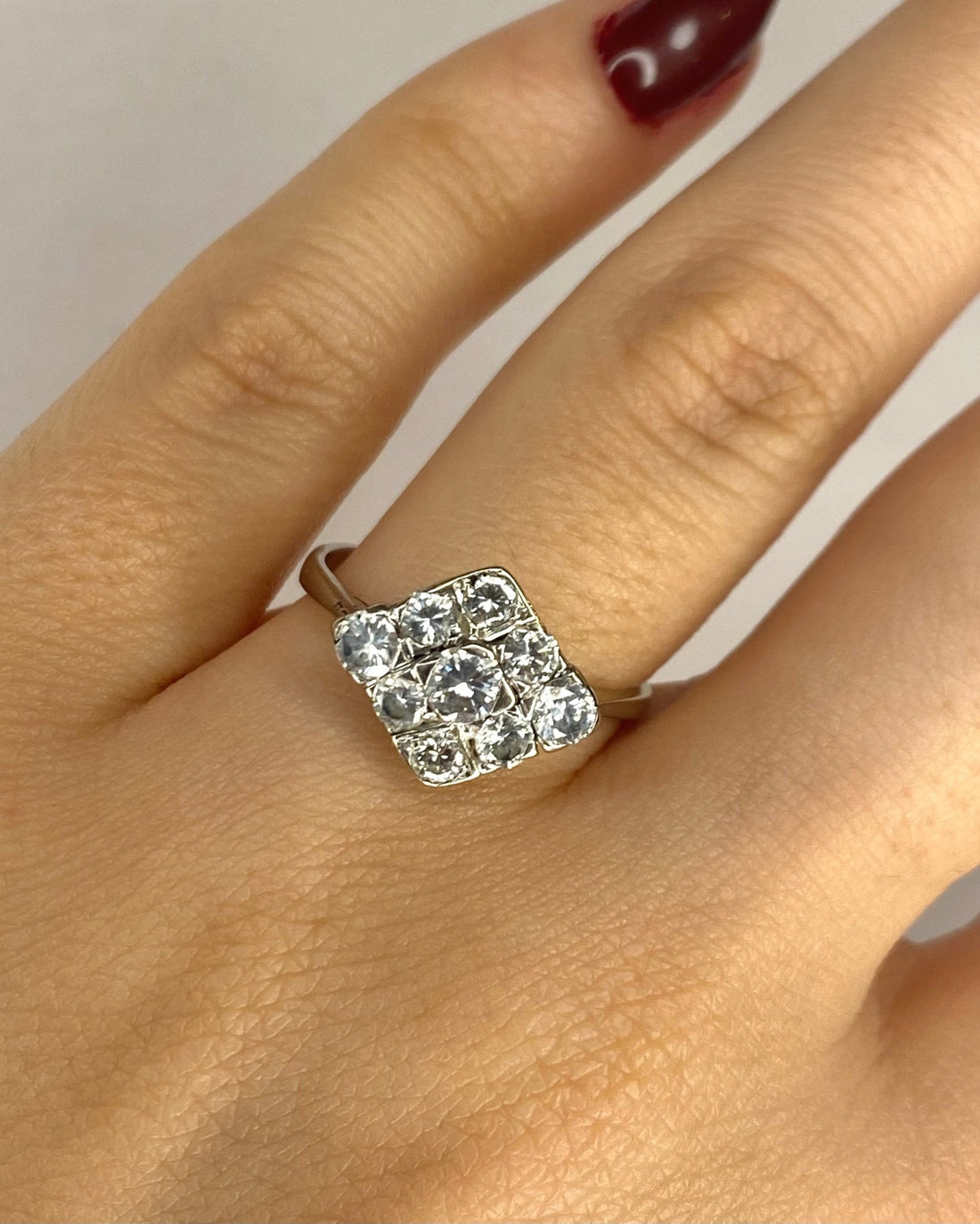 Bague Art - Déco Diamants 0.87 carat "Alina" - Elliade Paris