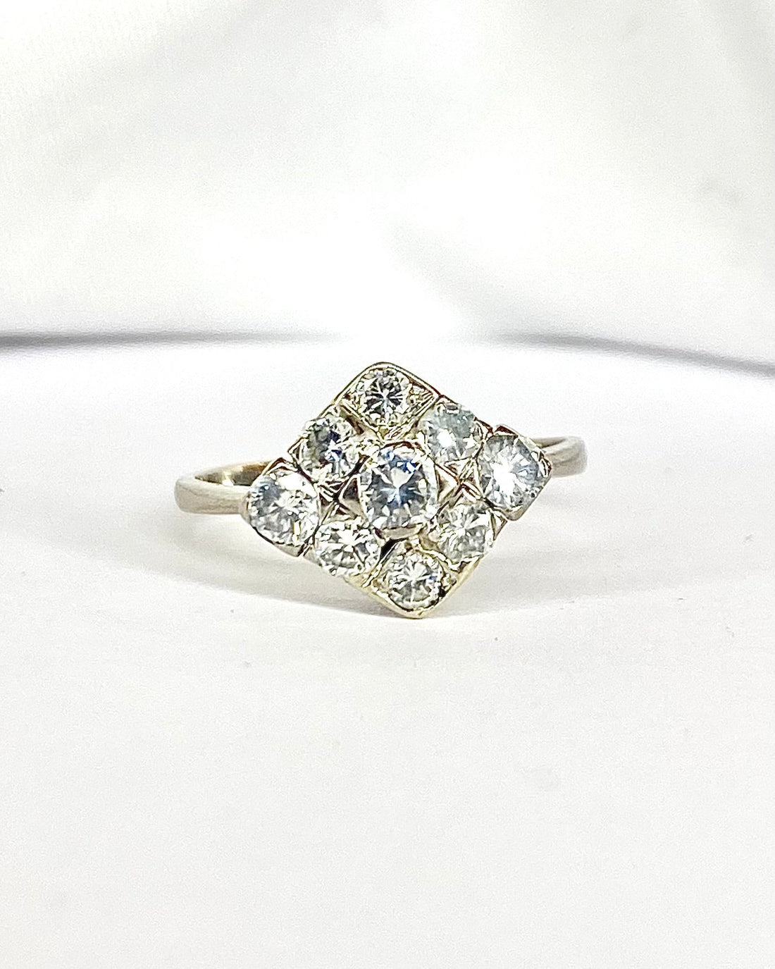 Bague Art - Déco Diamants 0.87 carat "Alina" - Elliade Paris