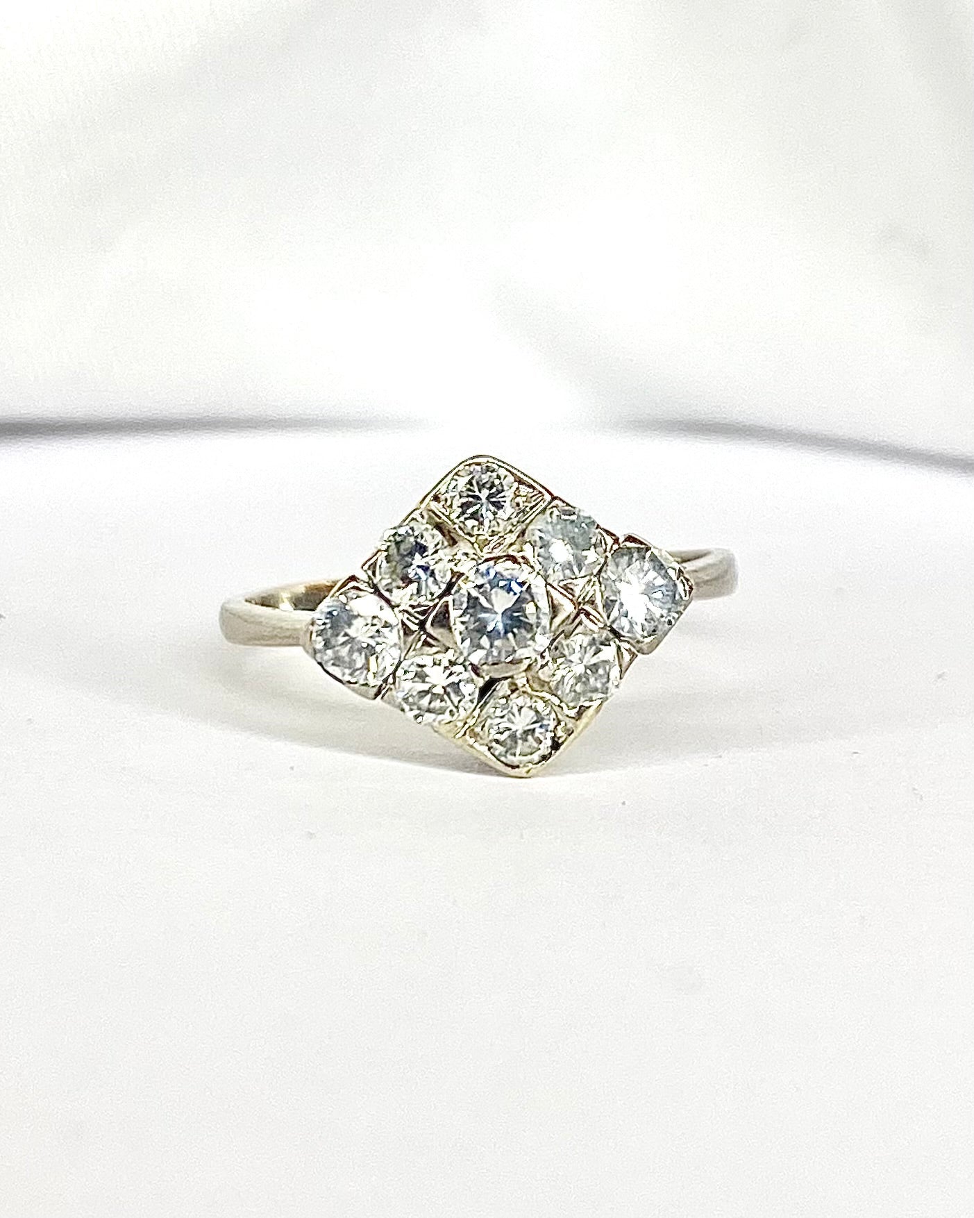 Bague Art - Déco Diamants 0.87 carat "Alina" - Elliade Paris