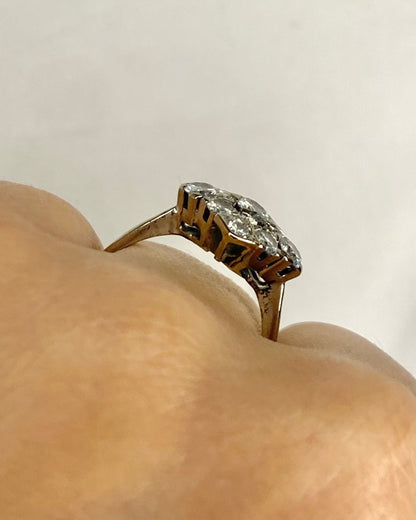 Bague Art - Déco Diamants 0.87 carat "Alina" - Elliade Paris