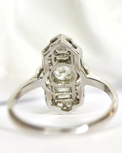 Bague Art-Déco Diamants 0.92 carat "Sienna" - Elliade Paris