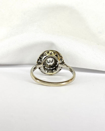 Bague Art Déco Diamants 0.93 carat &quot;Ella&quot; - Elliade Paris