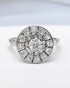 Bague Art-Déco Diamants 0.98 carat 4.24g "Jaelle" - Elliade Paris