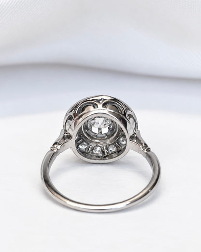 Bague Art-Déco Diamants 0.98 carat 4.24g "Jaelle" - Elliade Paris