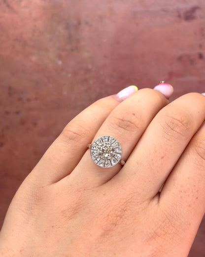 Bague Art-Déco Diamants 0.98 carat 4.24g "Jaelle" - Elliade Paris