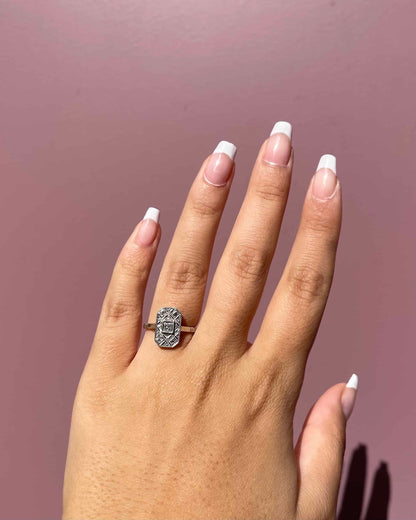 Bague Vintage Art-Déco Diamants &quot;Margaux&quot;