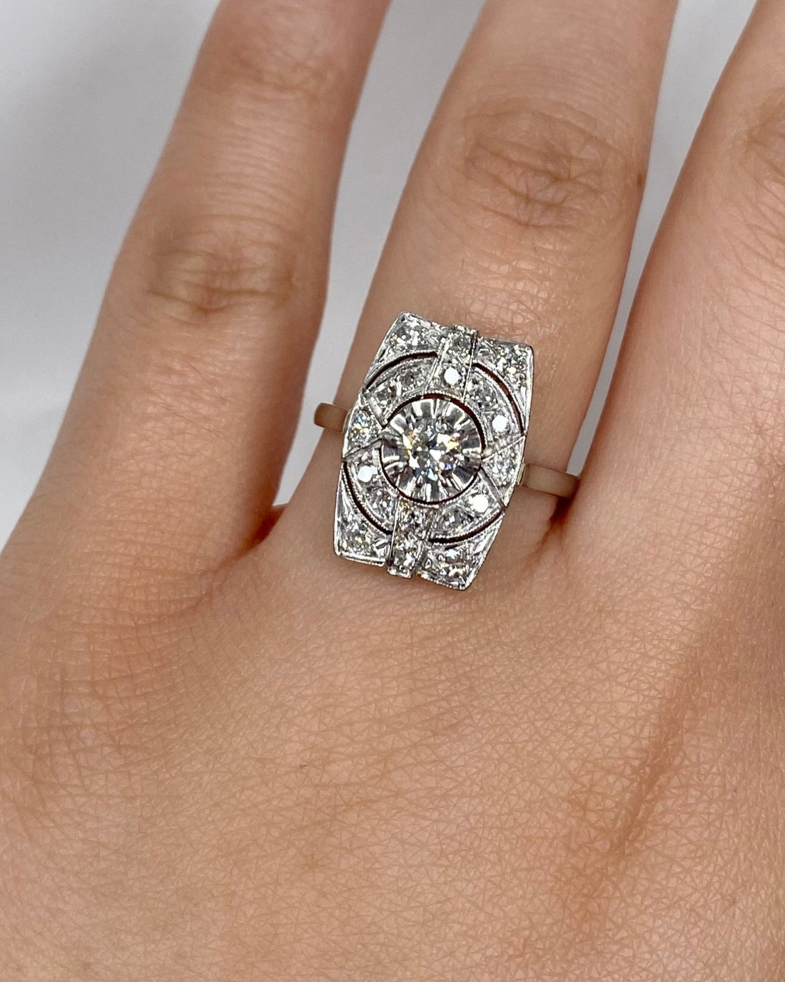 Bague Art - Déco Diamants 1.01 carat "Marta" - Elliade Paris