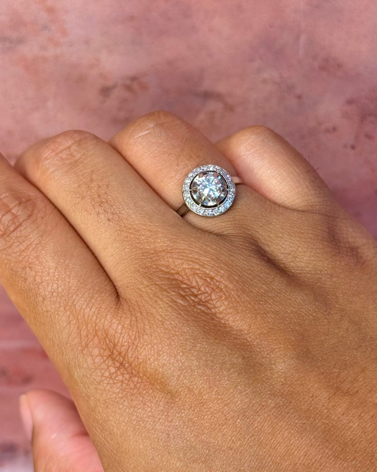 Bague Art-Déco Diamants 1.02 carat "Adeline" - Elliade Paris