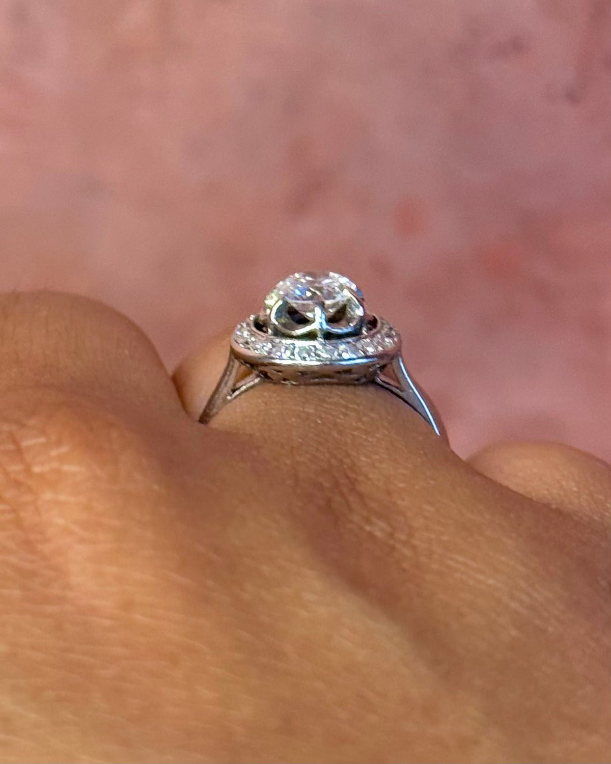 Bague Art-Déco Diamants 1.02 carat "Adeline" - Elliade Paris
