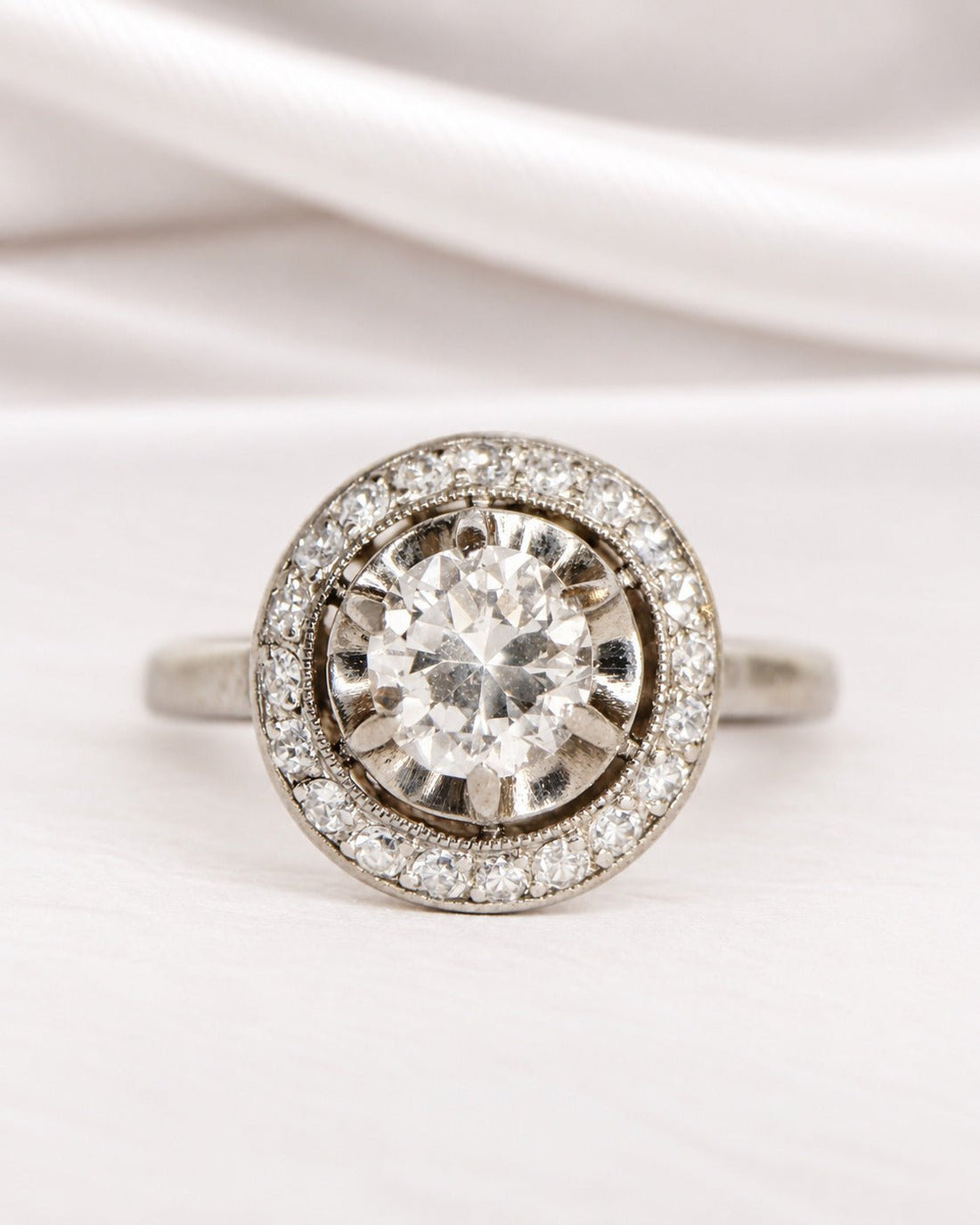 Bague Art-Déco Diamants 1.02 carat "Adeline" - Elliade Paris