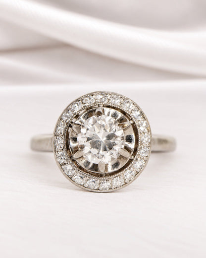 Bague Art-Déco Diamants 1.02 carat "Adeline" - Elliade Paris