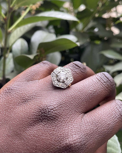 Bague Art - déco Diamants 1.10 carat &quot;Fidji&quot; - Elliade Paris