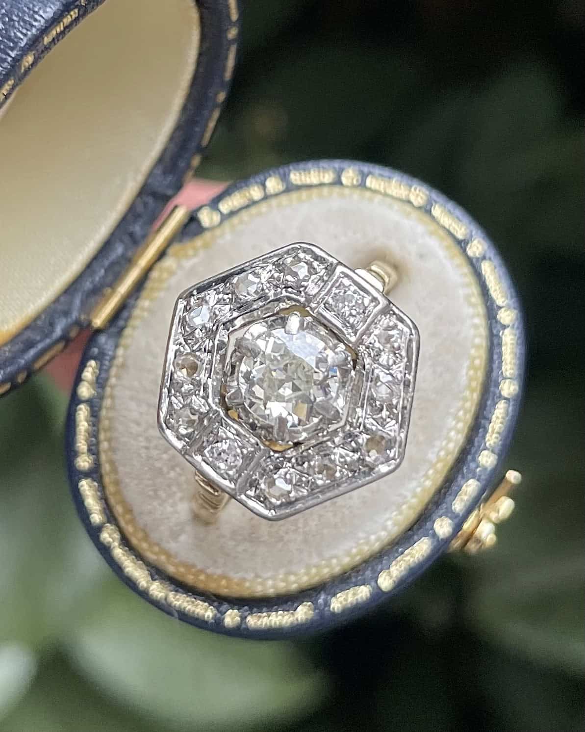 Bague Art - déco Diamants 1.10 carat "Fidji" - Elliade Paris