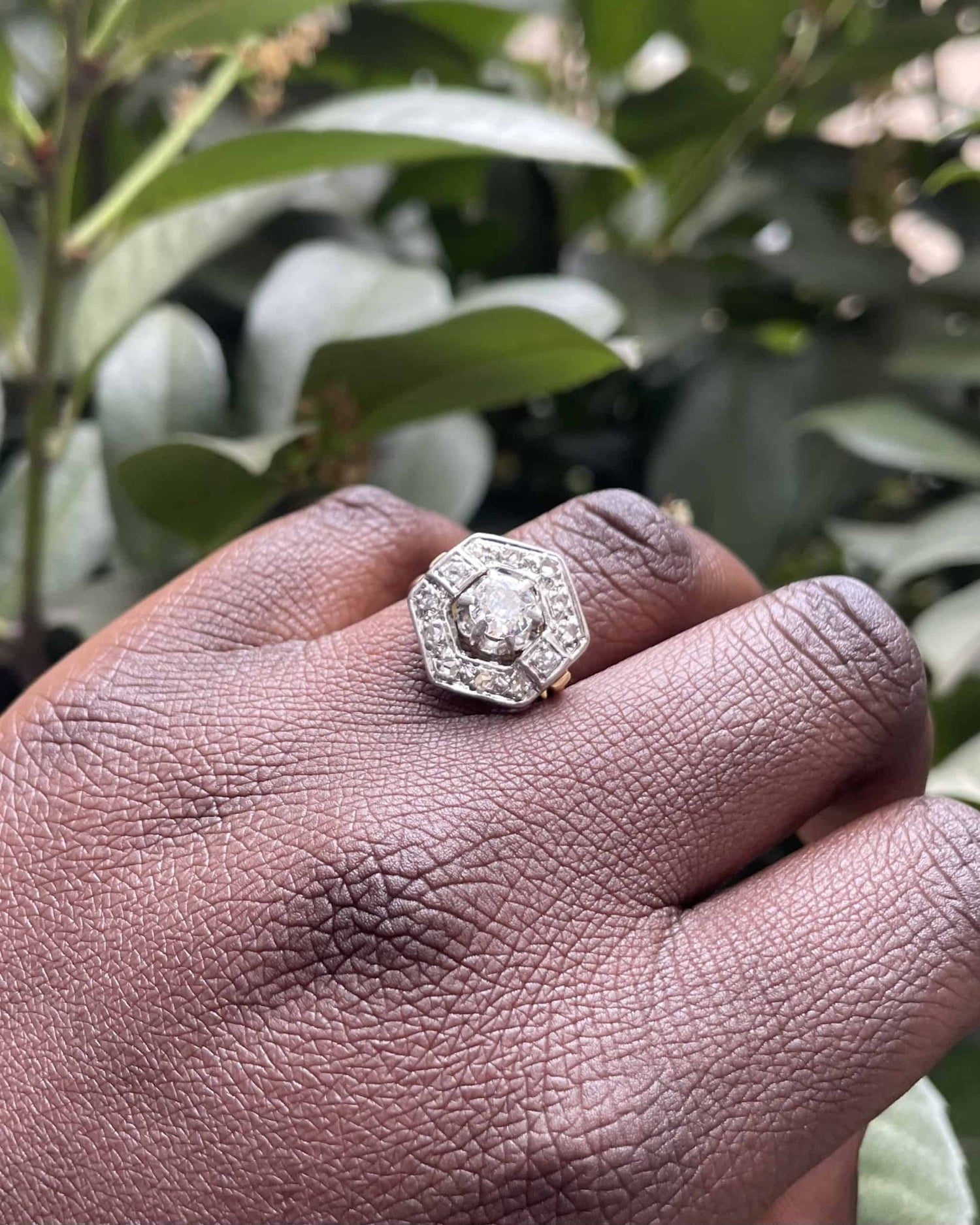 Bague Art - déco Diamants 1.10 carat &quot;Fidji&quot; - Elliade Paris