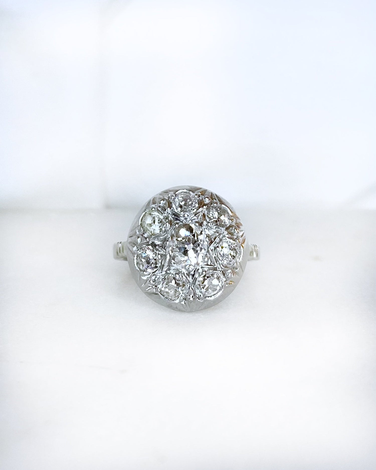 Bague Art - Déco Diamants 1.16 carat &quot;Kyla&quot; - Elliade Paris