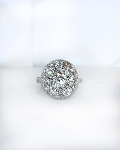 Bague Art - Déco Diamants 1.16 carat &quot;Kyla&quot; - Elliade Paris