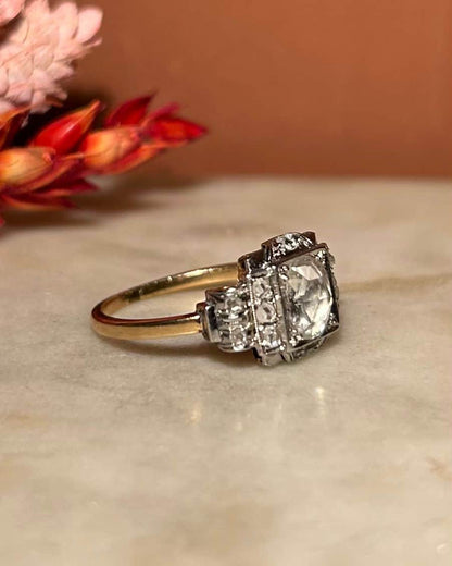 Bague Art - Déco Diamants 1.24 Carat &quot;Nyal&quot; - Elliade Paris