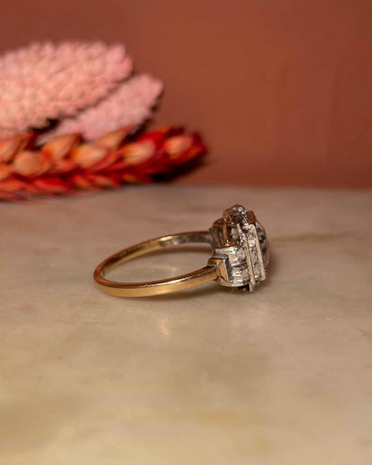 Bague Art - Déco Diamants 1.24 Carat &quot;Nyal&quot; - Elliade Paris