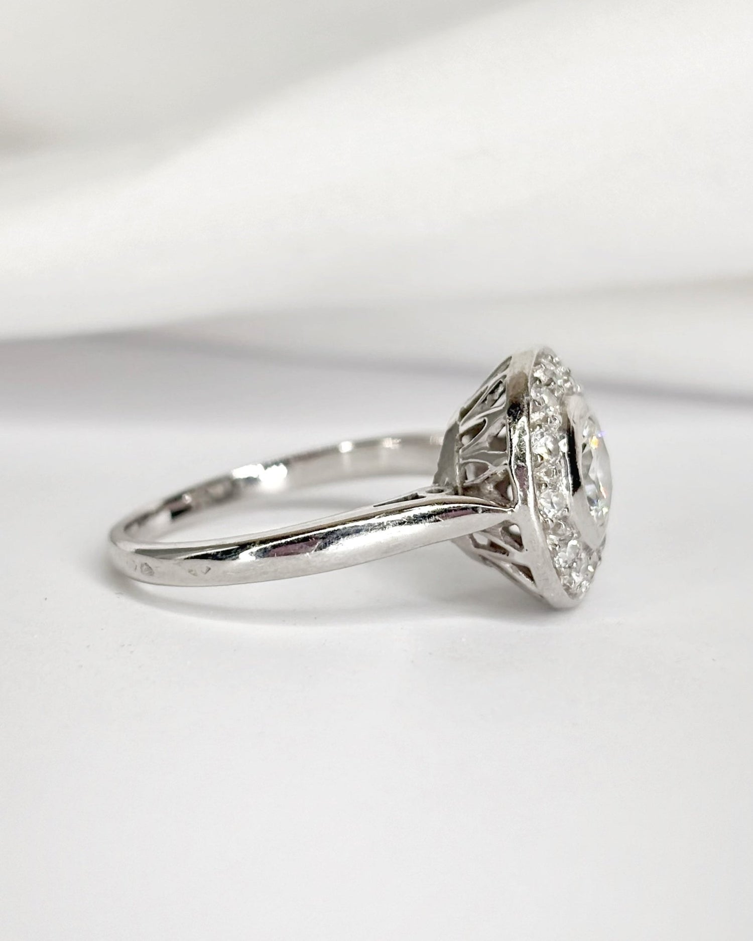 Bague Art - Déco Diamants 1.28 carat "Molly" - Elliade Paris