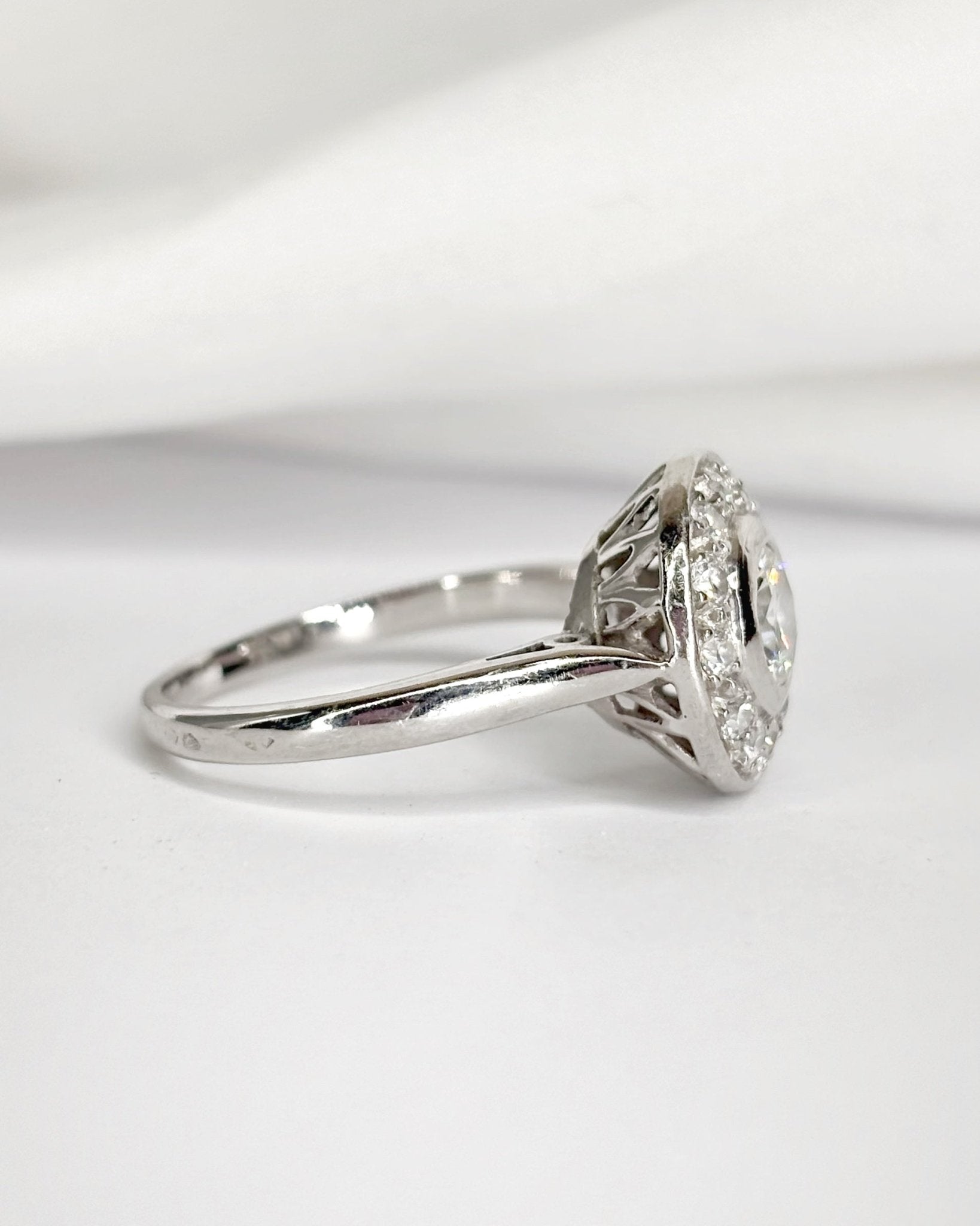Bague Art - Déco Diamants 1.28 carat "Molly" - Elliade Paris