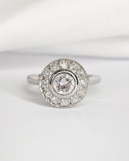 Bague Art - Déco Diamants 1.28 carat "Molly" - Elliade Paris