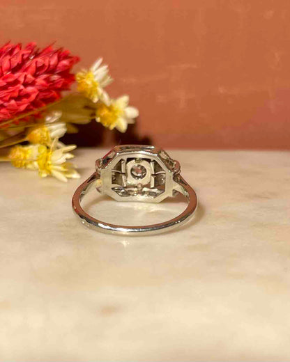 Bague Art-déco 17 Diamants &quot;Genevive&quot;