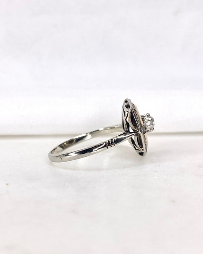 Bague Art Déco Diamants &quot;Aléonore&quot; - Elliade Paris