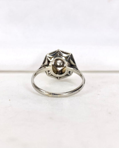 Bague Art Déco Diamants &quot;Aléonore&quot; - Elliade Paris