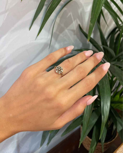 Bague Art - déco Diamants &quot;Alexane&quot; - Elliade Paris