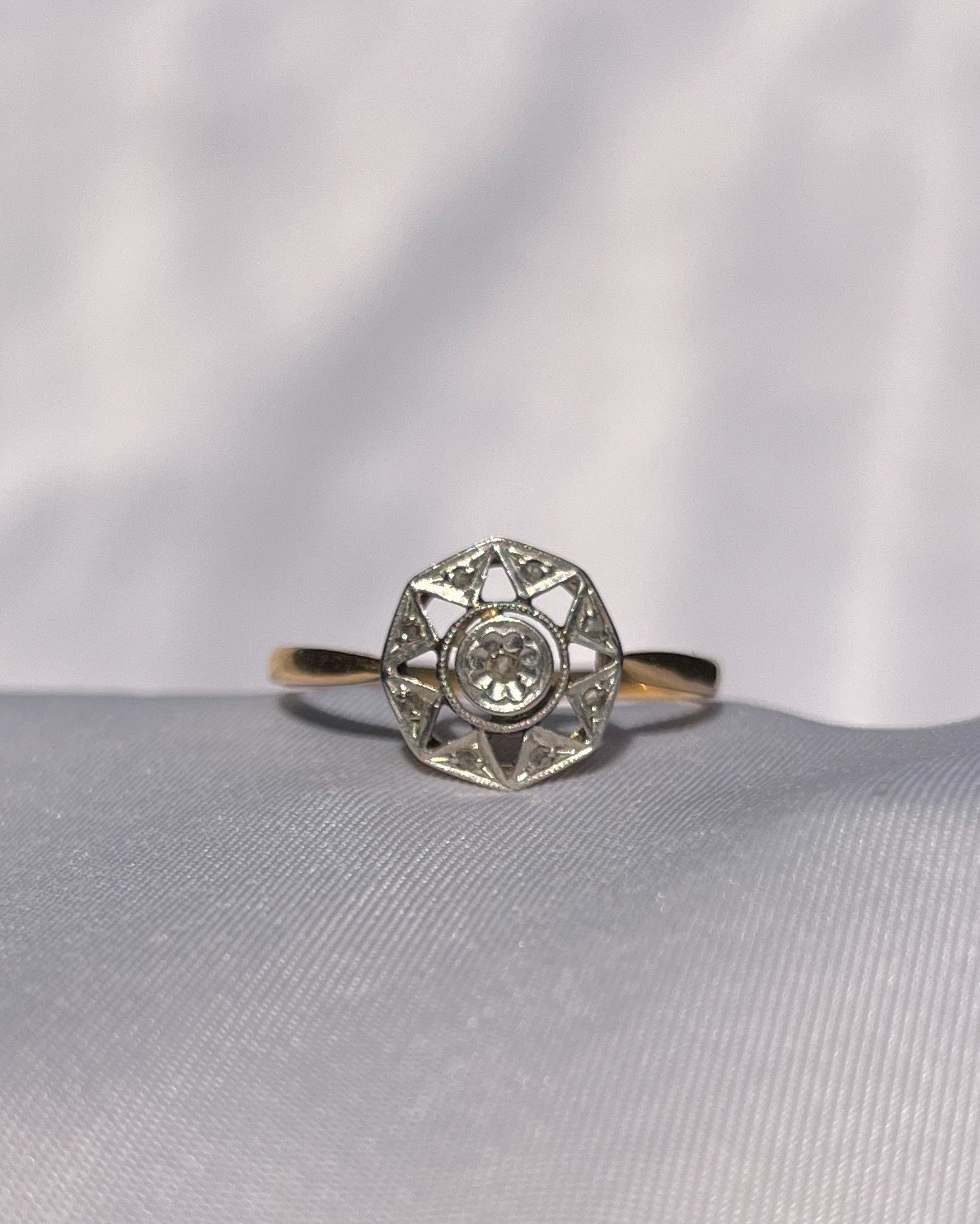 Bague art déco diamants "Amalia" - Elliade Paris
